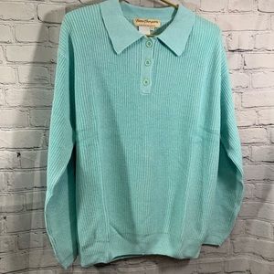 Aqua Norm Thompson Sweater 2X